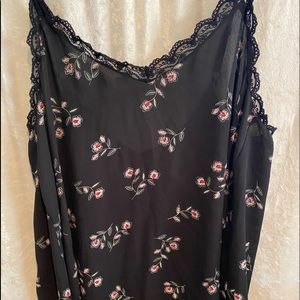 Torrid. Floral lace tank.